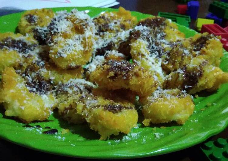 Pisang krispy coklat keju simpel dan mudah