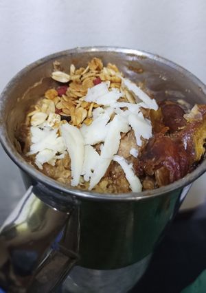Foto resep Cemilan SEHAT Oatmeal Kurma dan Coffee