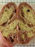 Pandan Coffee Swirl Sourdough Bread