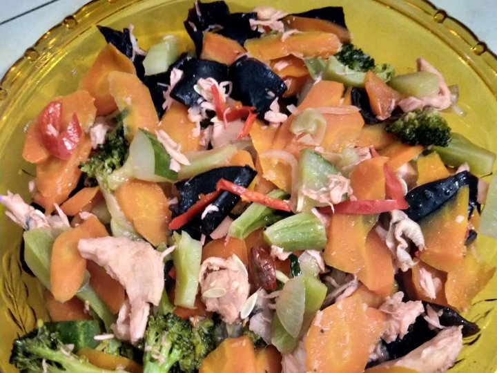 Langkah Gampang Membuat Resep Ayam kukus sayur asam manis yang Uenak Anti Ribet, Uenak Banget