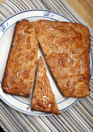 A picture of Banana and Oat cake.