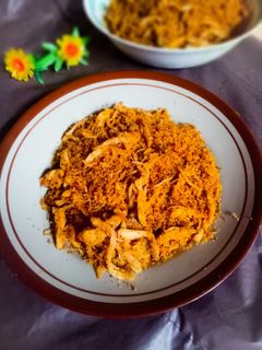 Foto resep Serundeng ayam suwir