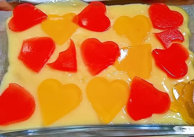 Recipe: Appetizing Jelly Mango Custard