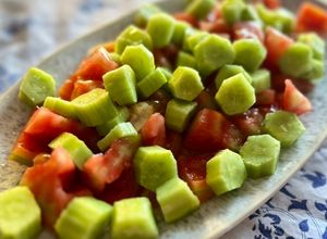 Foto principal de Alficoz con tomate trinchado ¡no puede ser más cena de verano!