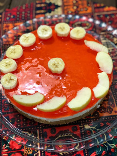 عکسی از دستور چیز کیک هلو