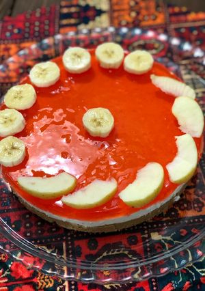 عکسی از دستور چیز کیک هلو