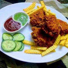 A picture of Fried chicken.