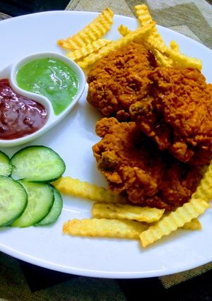 A picture of Fried chicken.
