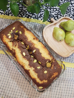 عکسی از دستور کیک گلابی