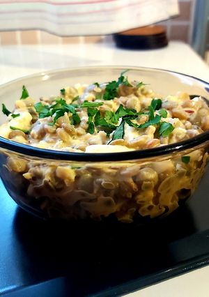 Gyors szilveszteri lencsesaláta recept fotója