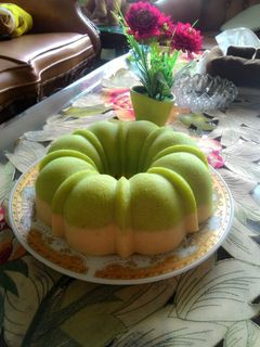 Foto resep Bolu kukus pandan keju