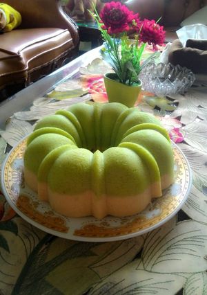 Foto resep Bolu kukus pandan keju