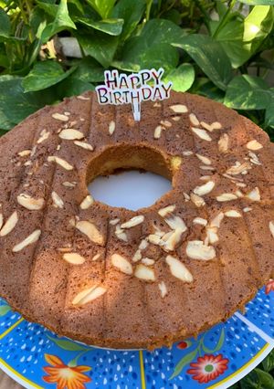 Foto resep Banana Cake with almond
