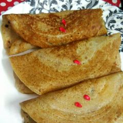Whole wheat Sweet Banana crepe A picture of Whole wheat Sweet Banana crepe.