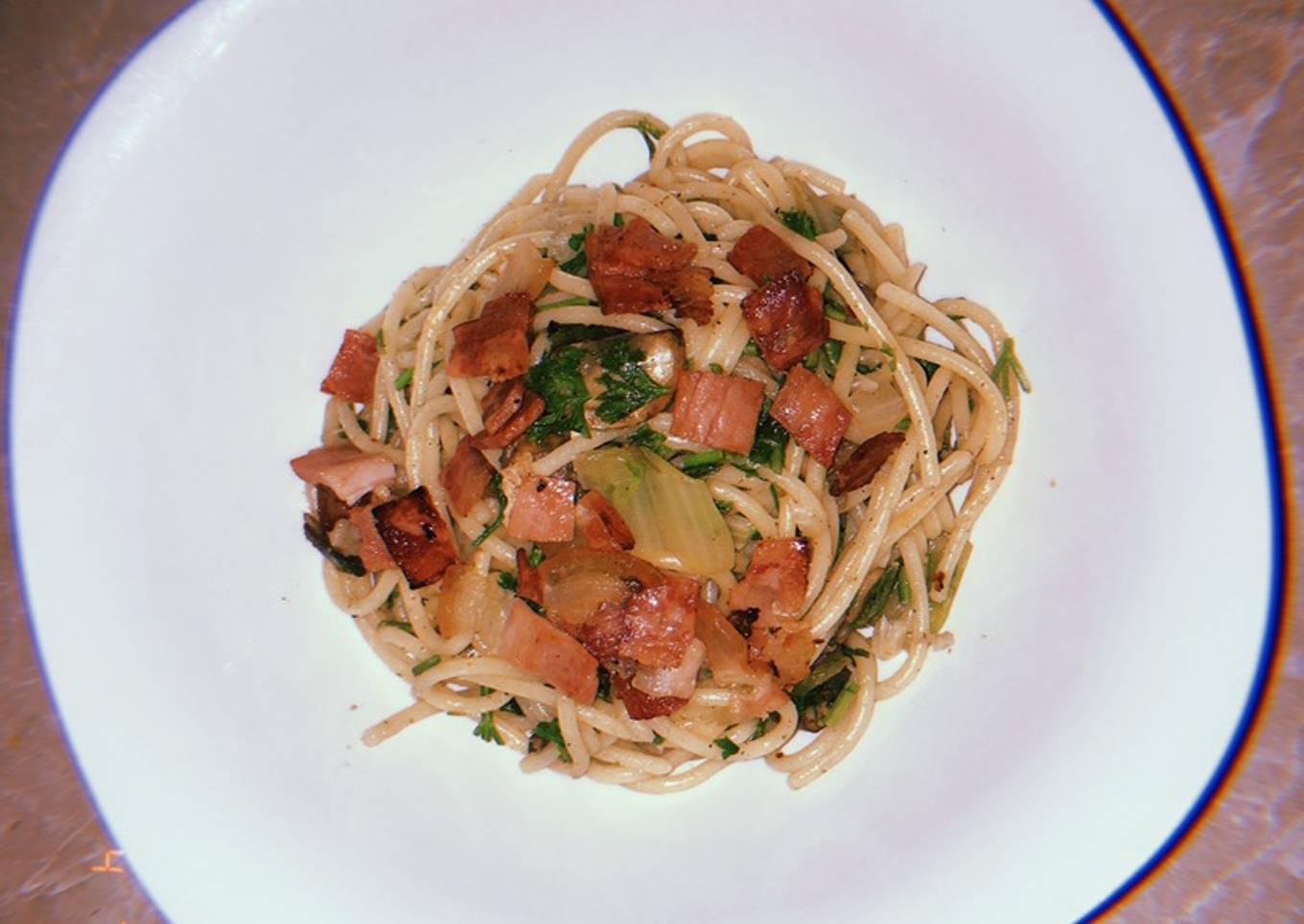 Bacon Spaghetti Aglio e Olio