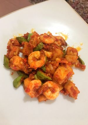 Foto resep Udang pete balado