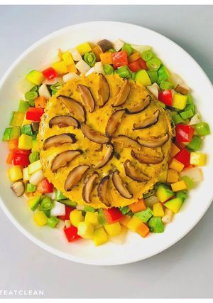 Hình của món Trứng nấm đút lò.