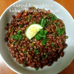 A picture of Kidney beans with peas (indian& western style).
