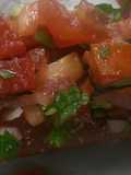 Smokie with kachumbari