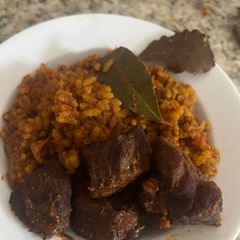 Baked Beef Jollof Rice A picture of Baked Beef Jollof Rice.