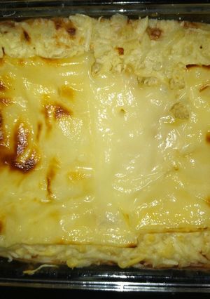 Una foto de Merluza y verduras gratinadas
