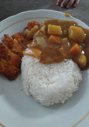 Foto resep Japanese curry/ kari jepang with chicken katsu