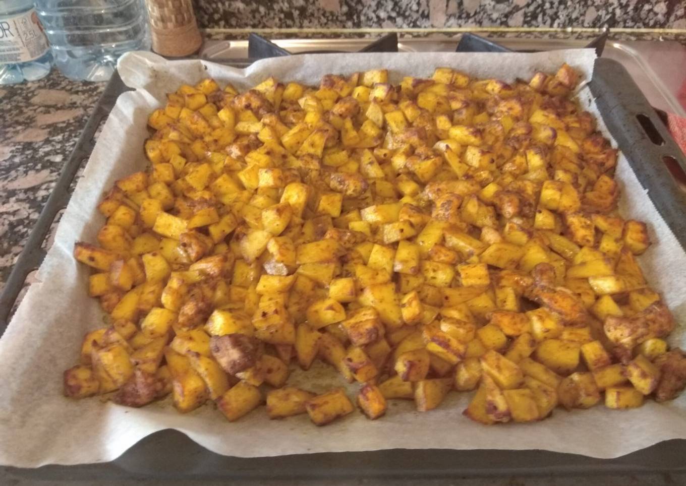 Pollo con patatas al horno, rápido