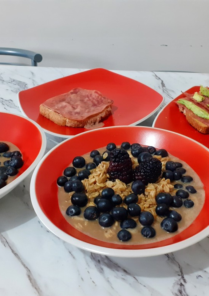 Una foto de Choco avena saludable / avena de chocolate