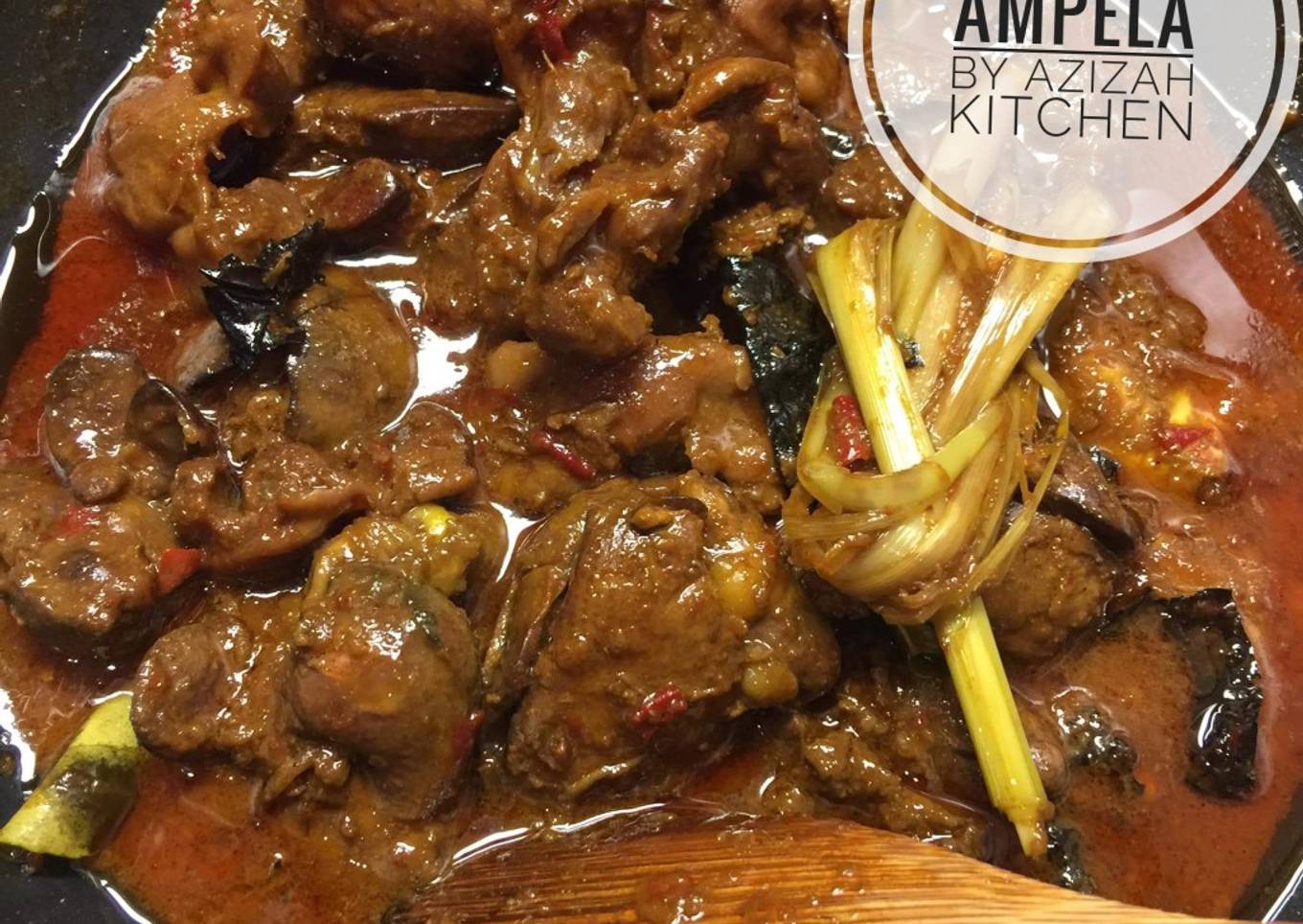 Rendang ati ampela ayam