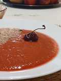 Gazpacho de Cerezas, Almendras y Pimentón Ahumado