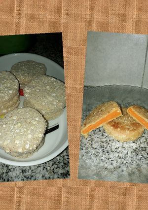 Una foto de Milanesas de calabaza (con avena)