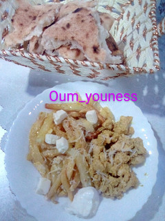 صورة لوصفة فريت (بطاطا مقلية) اوملات بالشاورما☺️😋