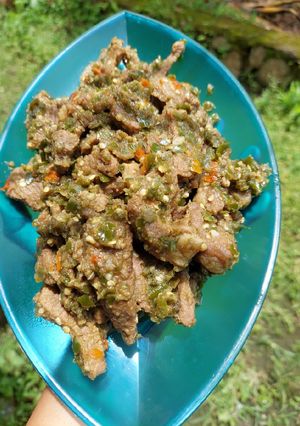 Foto resep Dendeng lado hijau