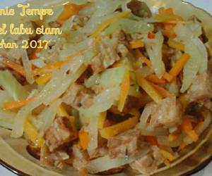 Resep mudah Tumis tempe wortel labu siam Yummy Mantul