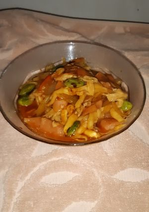 Foto resep Tumis Jasiste... jamur sosis pete