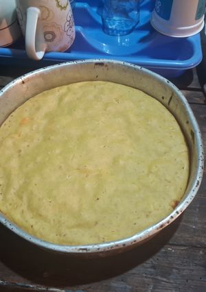 Una foto de Bizcochuelo salado de queso cremoso🧀🧀