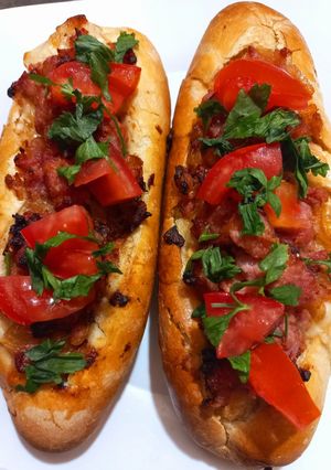 Una foto de Pan con Chorizo al Horno