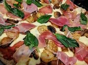 Una foto de pizza saludable