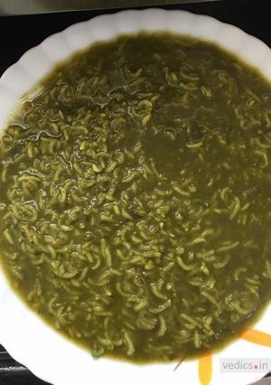 A picture of Palak (spinach) khichdi recipe.