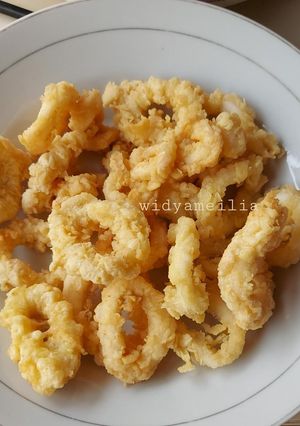 Foto resep Enak Cumi goreng tepung simpel simple / cumi krispi renyah gurih