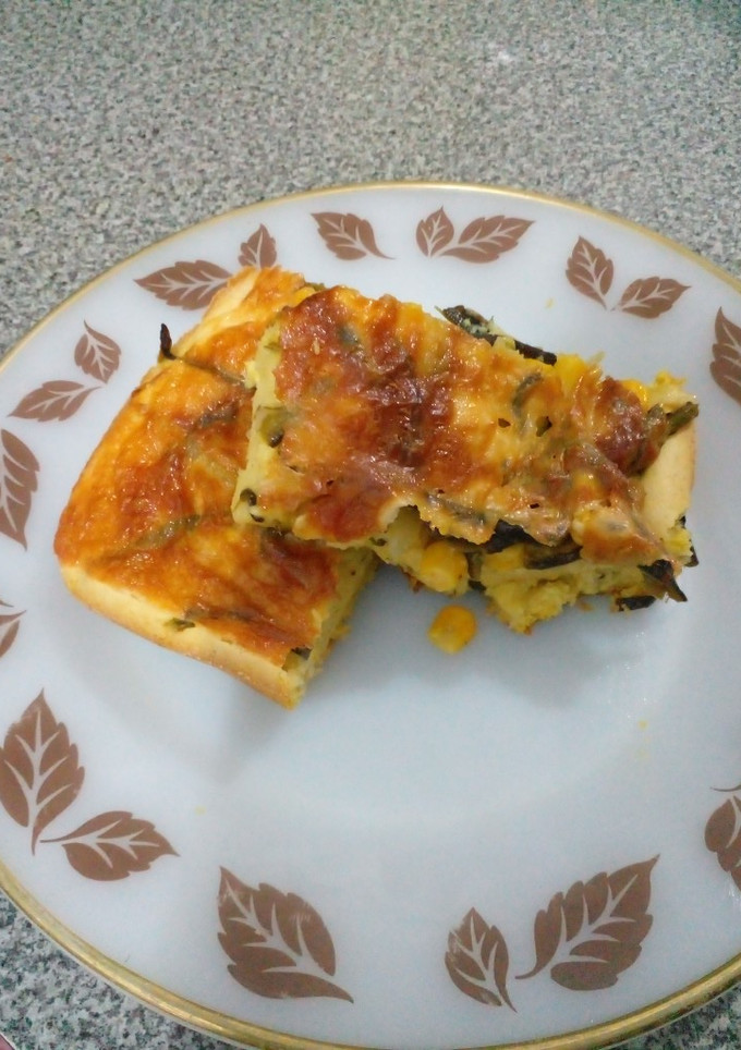 Una foto de Pan de elote con rajas