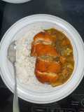 Cordon Bleu/Chicken katsu curry rice