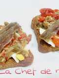 Esgarraet Toasts with Anchovies