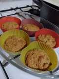 Muffins de Manzana, con harina de lino dorado y arroz -Sin TACC-