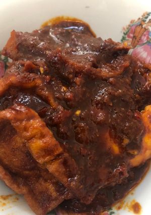 Foto resep Tahu dan telor bumbu bali / balado menu akhir bulan