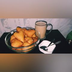 Heart Shaped mandazi #charityrecipe A picture of Heart Shaped mandazi #charityrecipe.