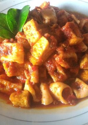 Foto resep Cumi tahu balado wangi