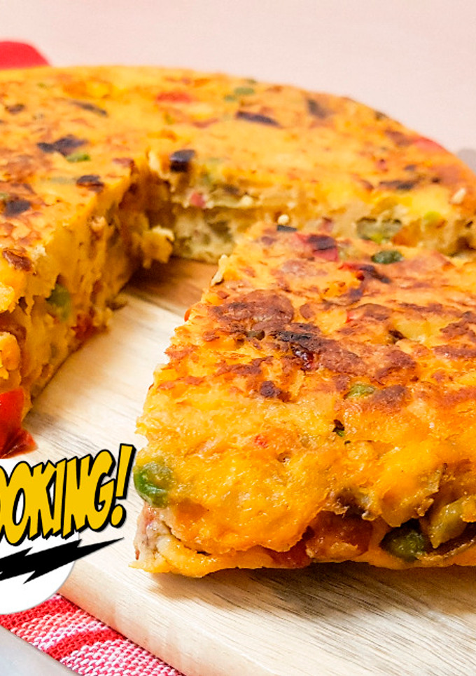 Una foto de Tortilla Paisana de Chorizo