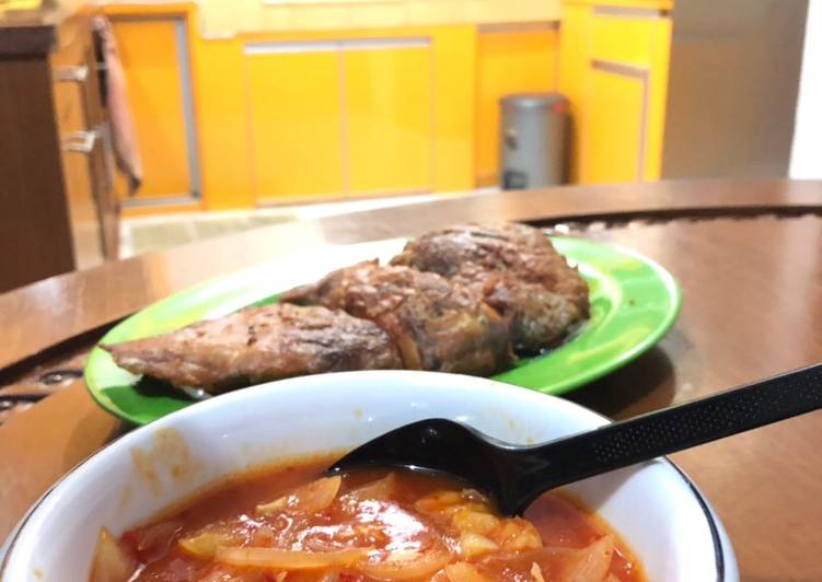 Ikan Gurame Saus Asam manis dan pedas