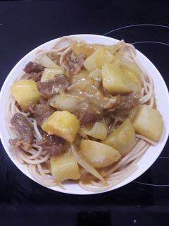 Hình của món Cà ri bò.